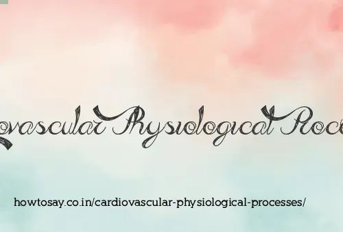 Cardiovascular Physiological Processes