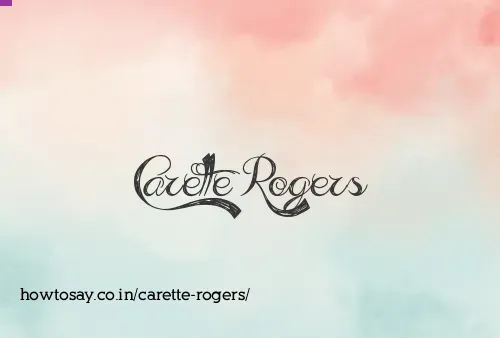 Carette Rogers