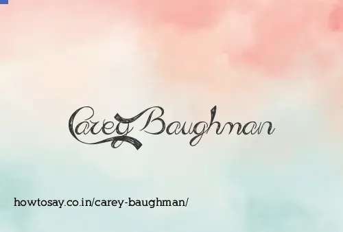 Carey Baughman