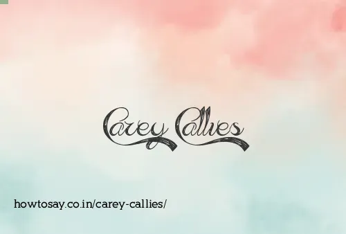 Carey Callies