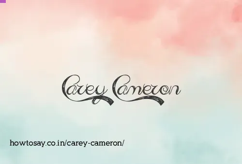 Carey Cameron