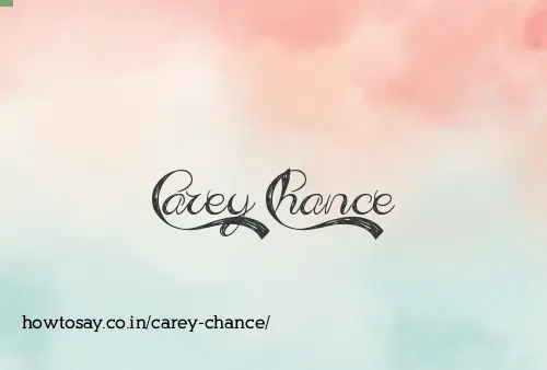 Carey Chance