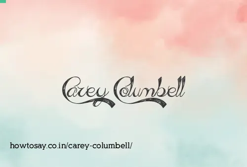 Carey Columbell