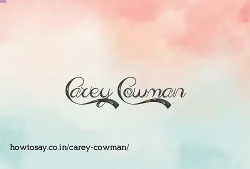Carey Cowman