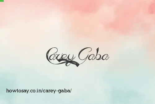Carey Gaba