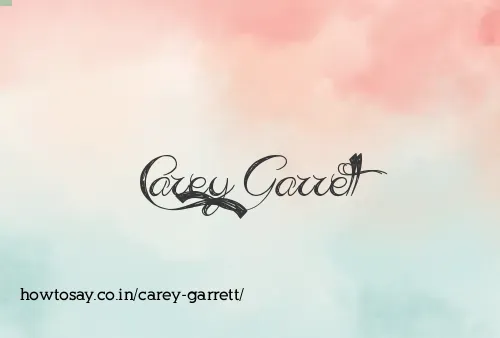 Carey Garrett