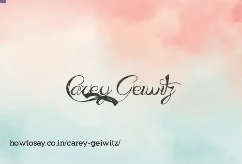 Carey Geiwitz