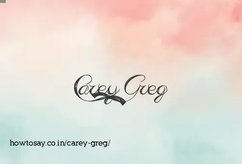 Carey Greg