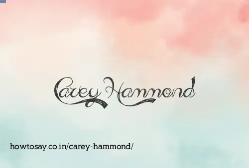 Carey Hammond