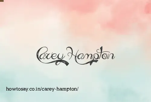 Carey Hampton