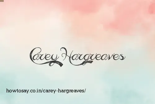 Carey Hargreaves