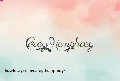 Carey Humphrey