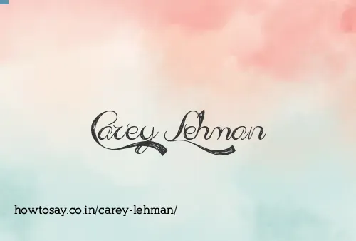 Carey Lehman