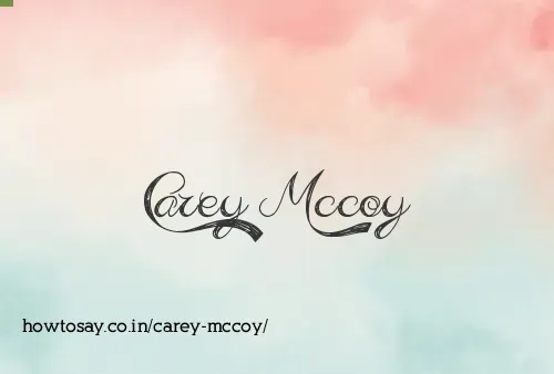 Carey Mccoy