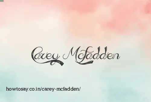 Carey Mcfadden