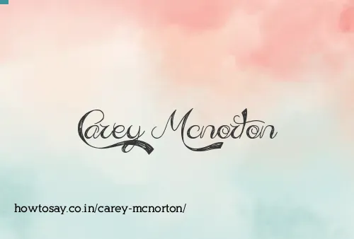 Carey Mcnorton