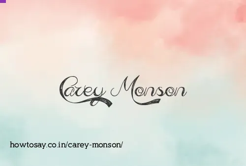 Carey Monson