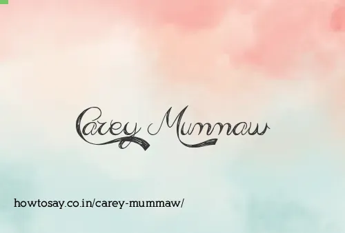 Carey Mummaw