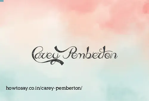 Carey Pemberton