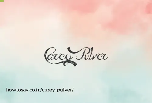Carey Pulver