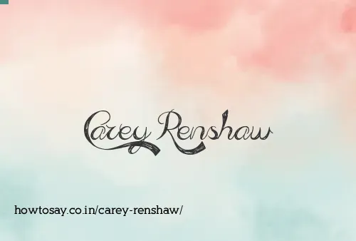 Carey Renshaw