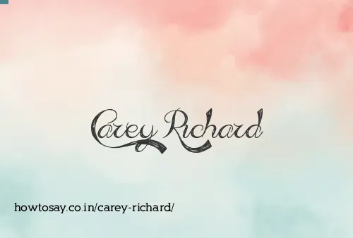 Carey Richard