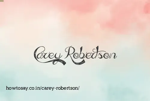 Carey Robertson
