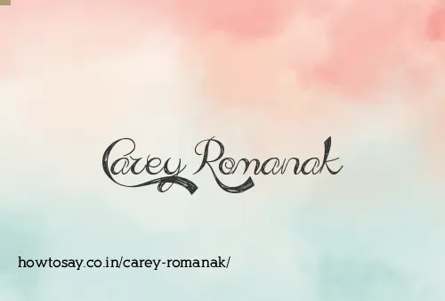 Carey Romanak