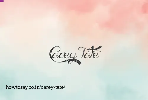 Carey Tate
