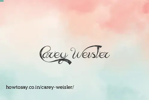 Carey Weisler