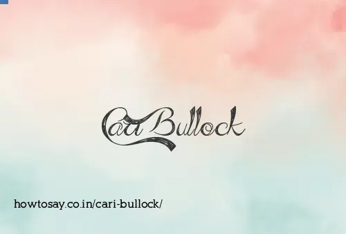 Cari Bullock