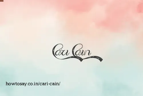 Cari Cain