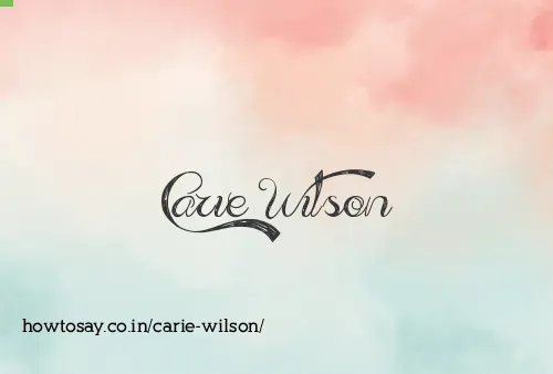 Carie Wilson