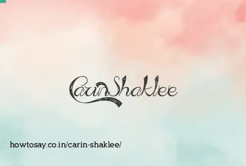Carin Shaklee