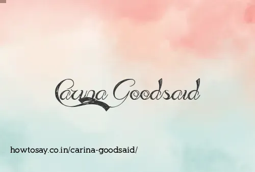 Carina Goodsaid