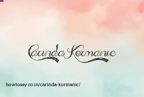 Carinda Kormanic