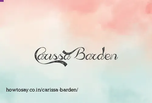 Carissa Barden