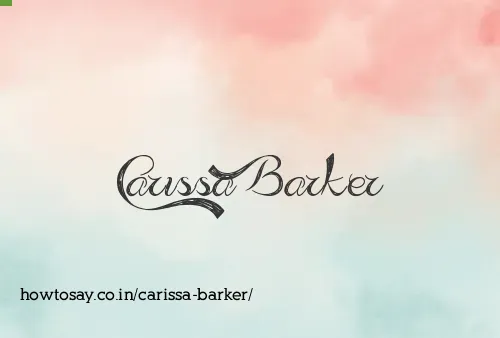 Carissa Barker