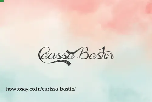 Carissa Bastin