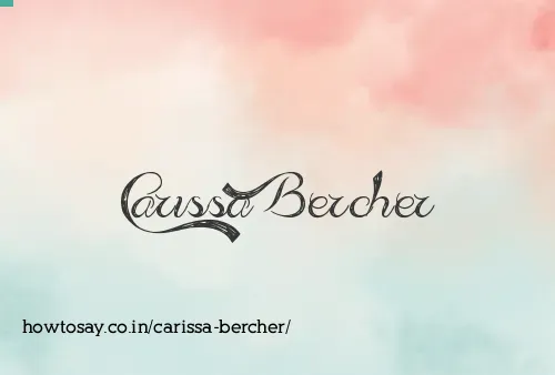 Carissa Bercher