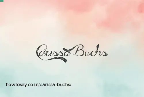 Carissa Buchs