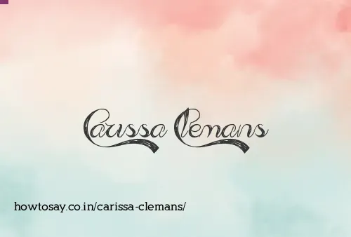 Carissa Clemans