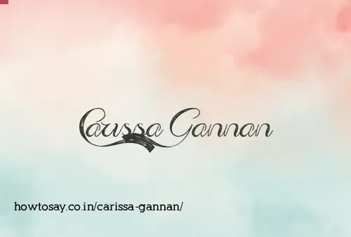 Carissa Gannan