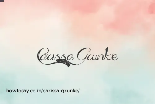 Carissa Grunke