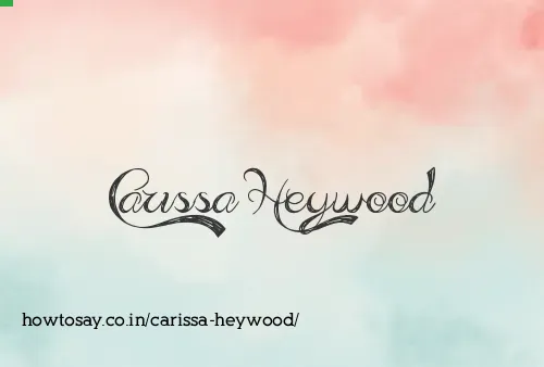 Carissa Heywood