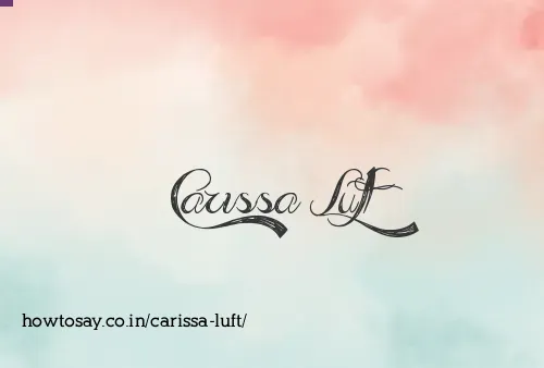 Carissa Luft