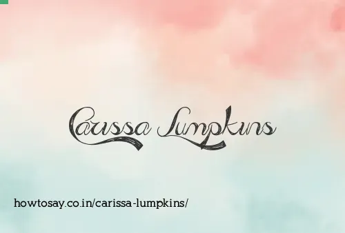 Carissa Lumpkins