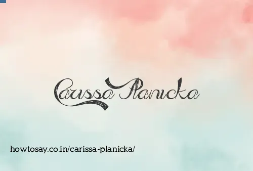 Carissa Planicka
