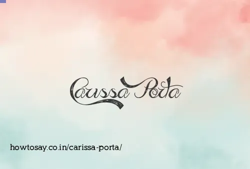 Carissa Porta