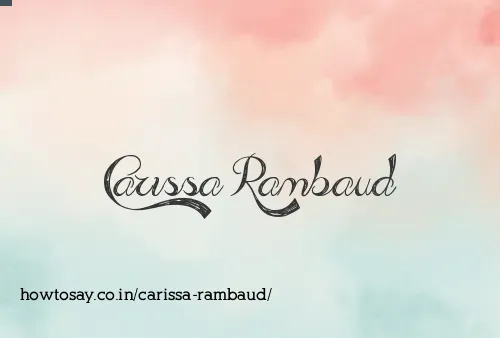 Carissa Rambaud